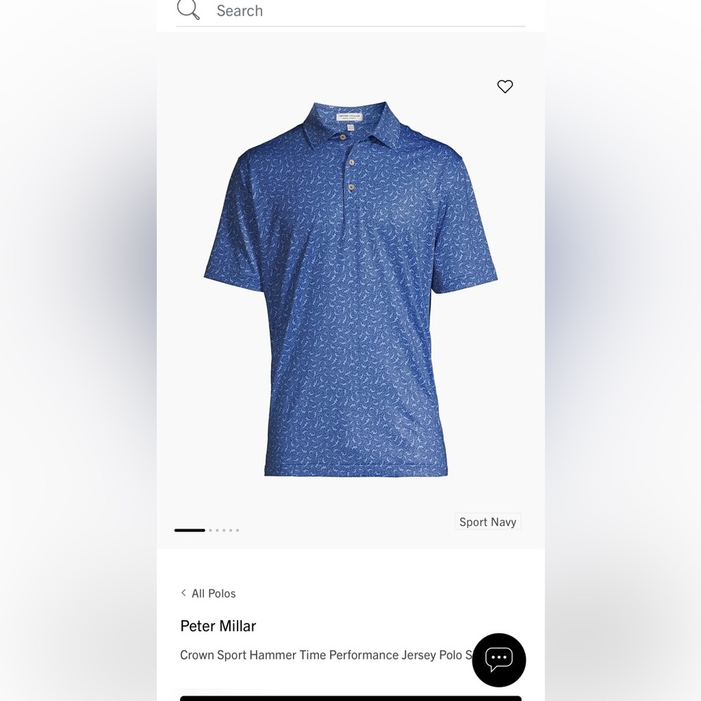 Peter Millar Performance Jersey Navy Polo